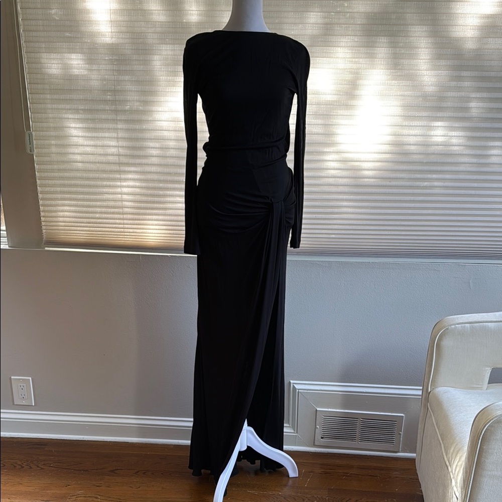 Gucci Open Back Belted Slit Dress - Picture 3 of 13
